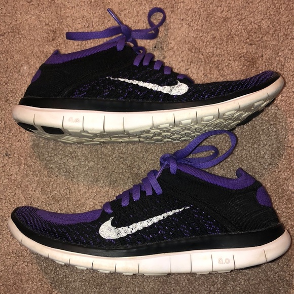 Nike Shoes | Black And Purple Nike Sneakers | Poshmark
